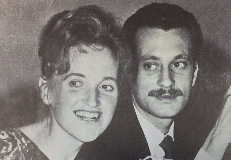 غسان كنفاني وزوجته آني
