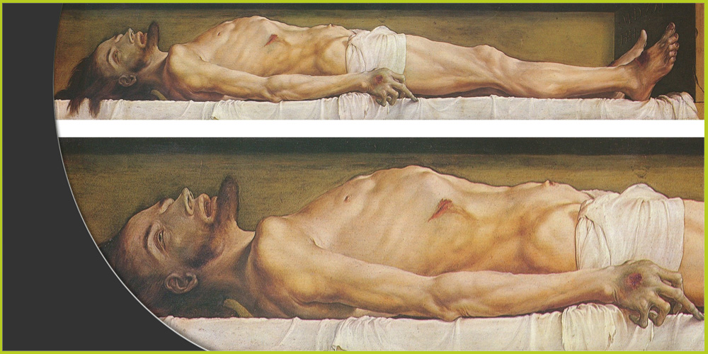 لوحة المسيح ميتاً لهانس هولباين
