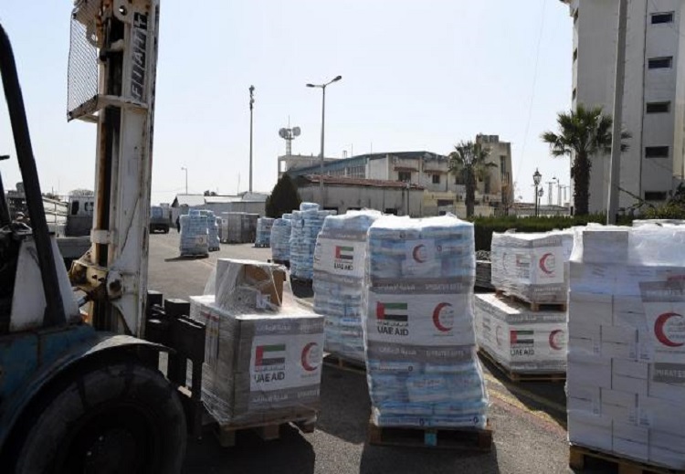 هيئة الهلال الأحمر الإماراتي تُسلّم مستشفى التوليد والأطفال في اللاذقية شحنة من الأغذية ومستلزمات الأطفال