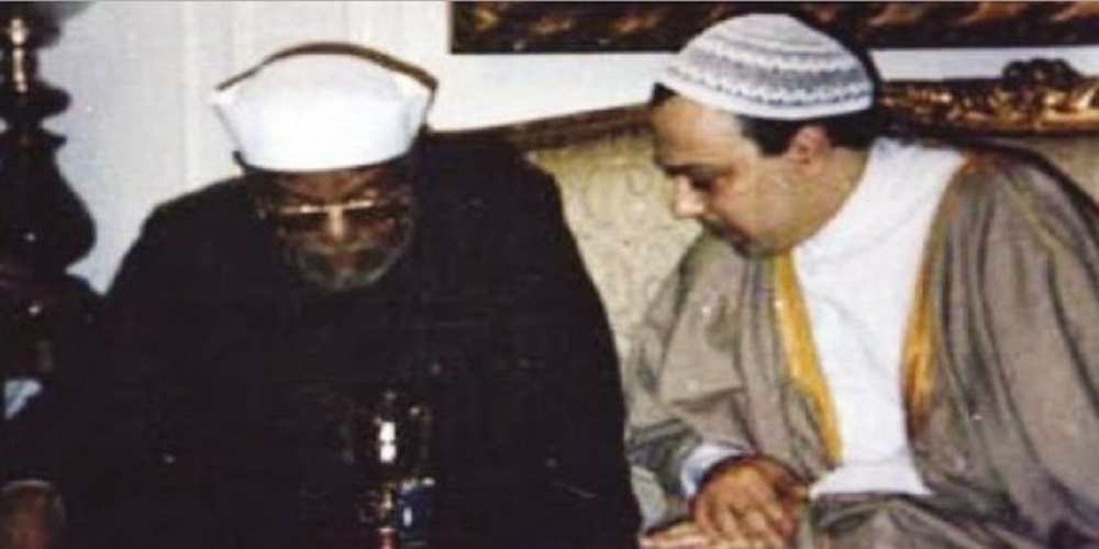 الشيخ صالح أبو خليل في جلسة مع الشيخ الشعراوي