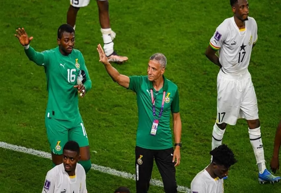 الاعتداء على مدرب غانا بعد الخسارة أمام الرأس الأخضر